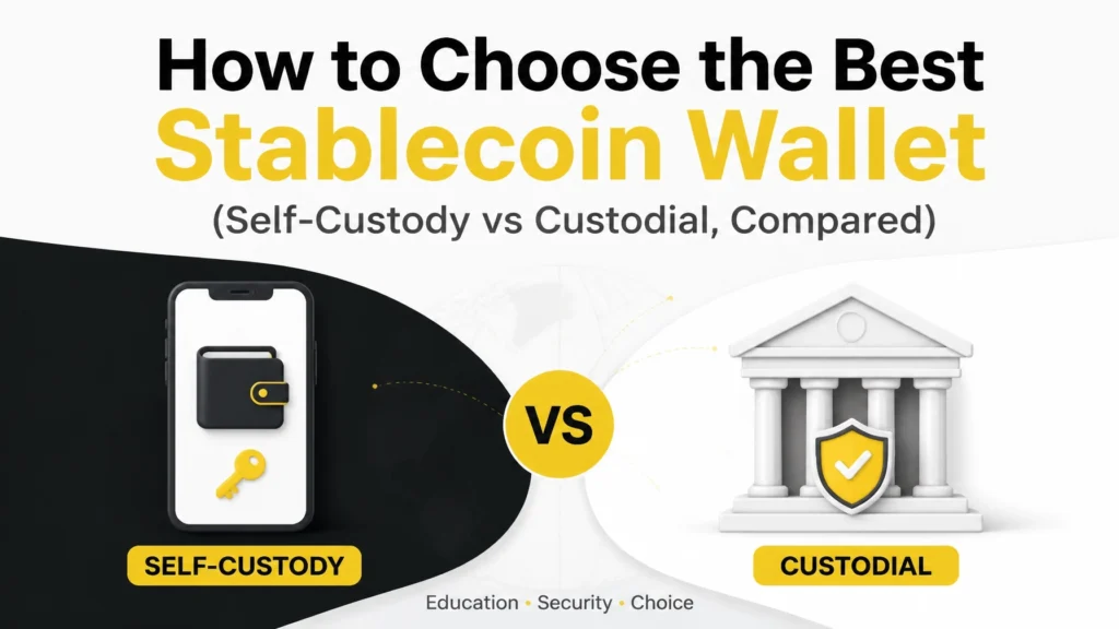 How to Choose the Best Stablecoin Wallet (Self-Custody vs Custodial, Compared)