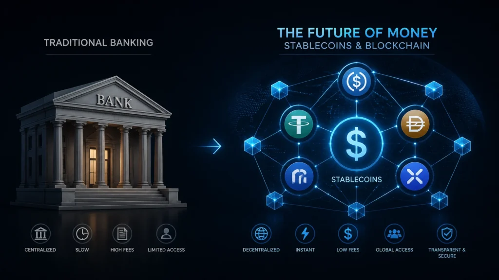 Stablecoins vs Traditional Banking: What’s the Difference and Why It Matters for Your Money